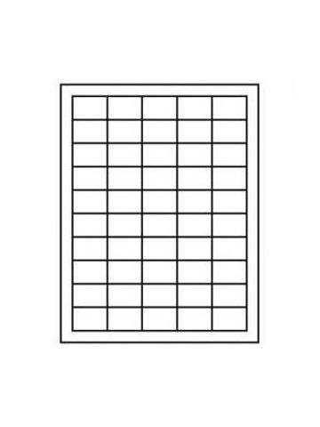 1-1/2" x 1", White, Paper Laser Labels