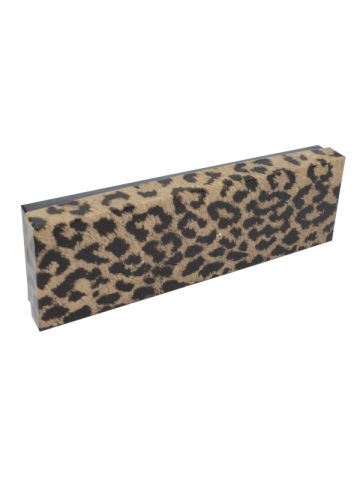 Leopard Patterned Jewelry Boxes, 8" x 2" x 1"