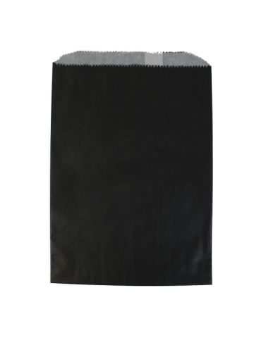 Black, Paper Glassine Lined Bags, 6-3/4" x 9-1/4"