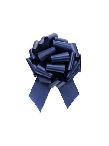 2-1/2" Navy, Flora Satin Perfect Bows
