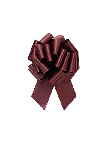 7/8" Burgundy, Flora Satin Perfect Bows