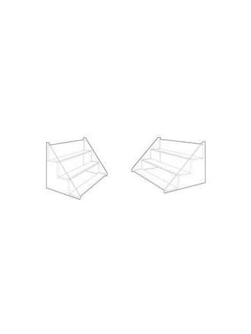 3-tier Shelf Counter Displays