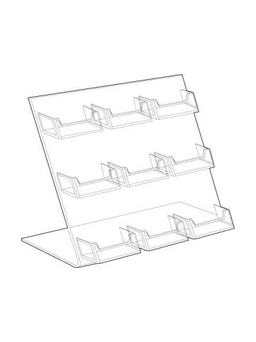 9 Pockets, Acrylic Business Card Holders