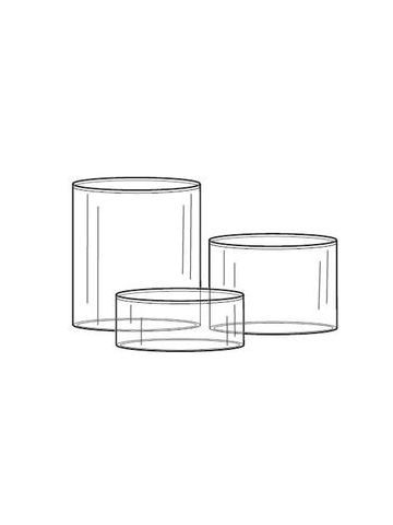 6" dia Acrylic Pedestals, 2", 4", 6"