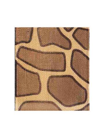 1-1/2" Giraffe, Jungle Print Polyester Ribbon