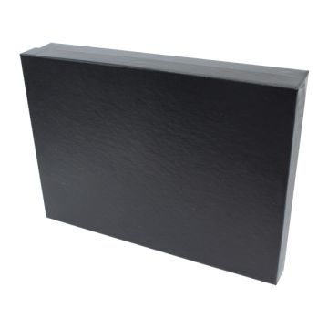 Black Embossed Jewelry Boxes, 7" x 5" x 1"