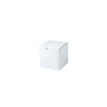 White Folding Gift Boxes, 4" x 4" x 4"