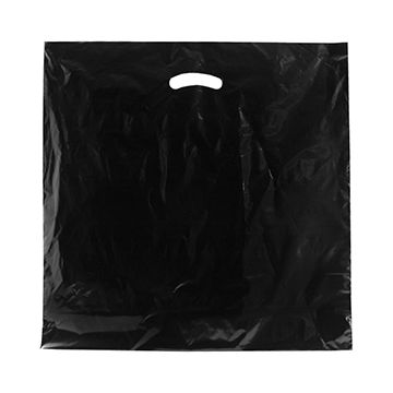 Black, Super Gloss Merchandise Bags, 20" x 20" + 5"