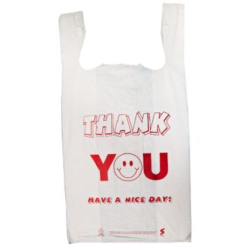 Thank You, T-Shirt Bags, 11.5" x 6" x 21"