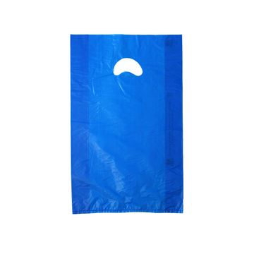 Dark Blue, Plastic Merchandise Bags, 12" x 3" x 18"