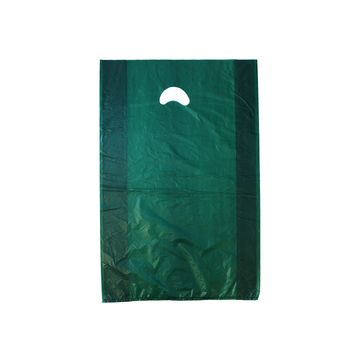 Dark Green, Plastic Merchandise Bags, 16" x 4" x 24"