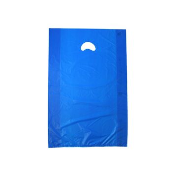 Dark Blue, Plastic Merchandise Bags, 16" x 4" x 24"