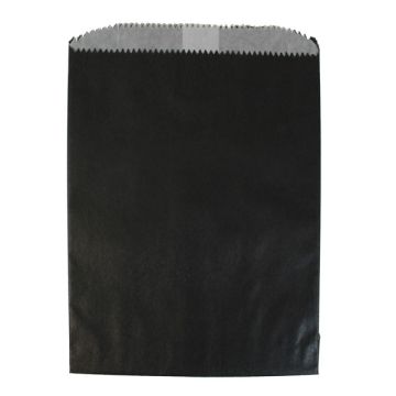 Black, Paper Glassine Lined Bags, 5-3/4" x 7-1/2"