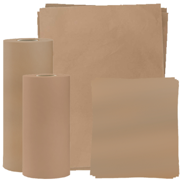 Kraft, Heavyweight Tissue Roll and Sheets 20#
