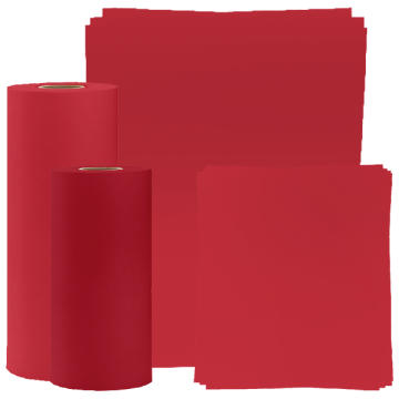 Red, Heavyweight Tissue Roll and Sheets 20#
