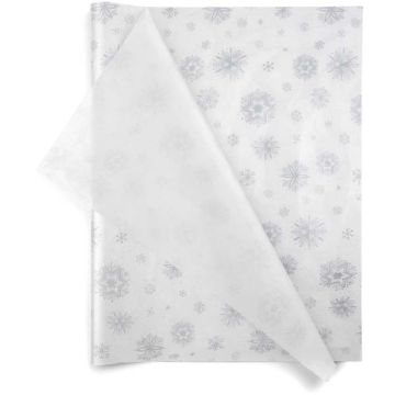 Diamond Snowflakes, Gemstones Patterened Tissue Paper