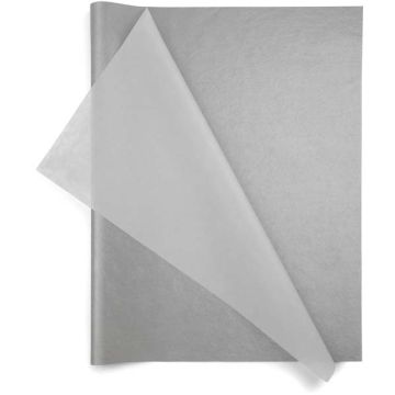 Silver, Patterns Tissue Paper