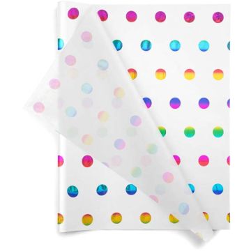 Rainbow Hot Spots Tissue Paper