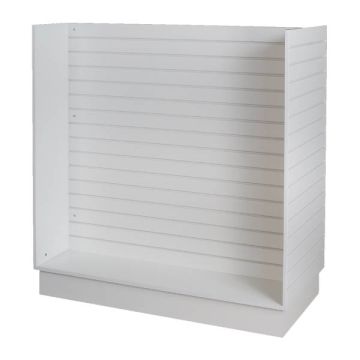 White, Slatwall Ready To Assemble Gondola 