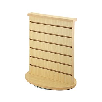 2-Sided Slatwall Countertop Spinner, Maple, 21.5" x 12" x 18"