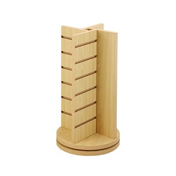 4-Way Slatwall Countertop Rack, Maple, 21.5" x 12" x 12"