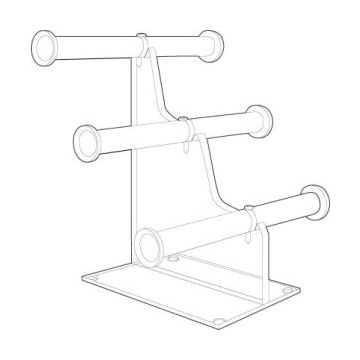Acrylic Triple T-Bar Bracelet Displays