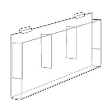 Acrylic 3-Pocket Delux Brochure Holders, 4" x 9"