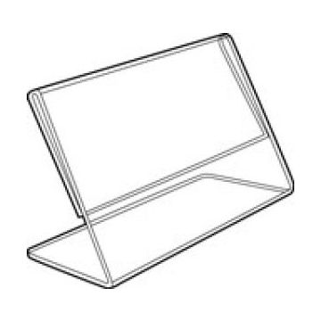 Economy Acrylic Slant Back Counter top Sign Holder