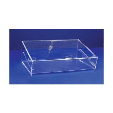 Flat Locking  Acrylic Showcases, 15.25" x 10.5" x 5.5"