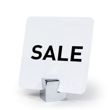 Stainless Steel Sign Holders 1” cube base