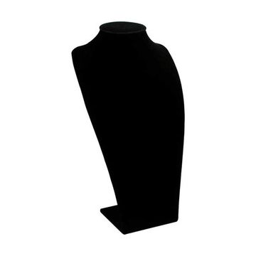 Black, Tall Contoured Necklace Display Forms