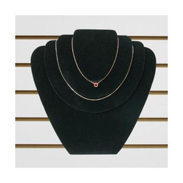 Jewelry 3 Necklace Display, Black Velvet, 9" x 11"