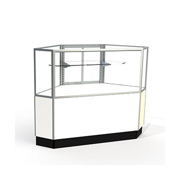 Laminate Doors, Rear Access Corner Display Cases, for Half Vision Showcase