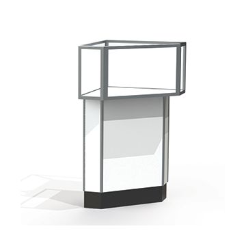 Corner Display Cases, use with Jewelry Case wity Lights