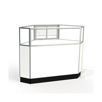 Mirror Doors, Rear Access Corner Display Cases, for Jewelry Showcase
