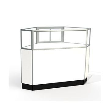 Laminate Doors, Rear Access Corner Display Cases, for Jewelry Showcase