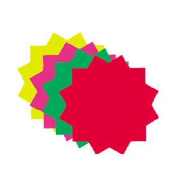 Star Bursts, Blank Sign Cards, 3"
