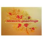 Holiday Gift Enclosure Card, Red Foil on Gold