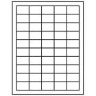 1-1/2" x 1", White, Paper Laser Labels