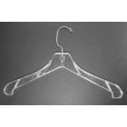 17" Clear, Heavy weight Outerwear Hangers