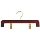 14" Walnut, Wood Pant and Skirts Hangers