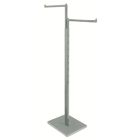 2 Arm Garment Racks, 16" Straight Square Blade Arms