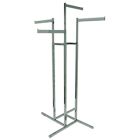 4 Arm Garment Racks, 16" Straight Arm