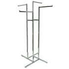 4 Arm Garment Racks, 16" Straight Arm