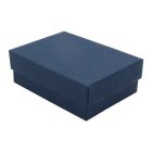 Navy Blue Kraft Jewelry Boxes, 3" x 2-1/8" x 1"