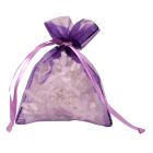 Flat Organza Bags, Purple, 3" x 4"