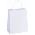 White Paper Shopping Bags, 5-1/2" x 3-1/4" x 8-3/8"