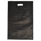 Black, Frosted Merchandise Bags, 14" x 3" x 21"