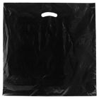 Black, Super Gloss Merchandise Bags, 20" x 20" + 5"
