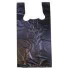 Black T-Shirt Bags, 11.5" x 6.5" x 21"
